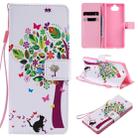 For Sony Xperia 20 Painting Horizontal Flip Leather Case with Holder & Card Slot & Lanyard(Cat and Tree) - 1