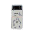 For Samsung Galaxy Z Flip3 5G Graffiti Pattern Protective Phone Case(Cat) - 1
