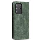 For Galaxy S20 Ultra Lucky Flowers Embossing Pattern Magnetic Horizontal Flip Leather Case with Holder & Card Slots(Dark Green) - 3