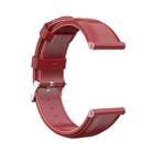 For Garmin Vivoactive 3 Oil Wax Calf Leather Watch Band(Red) - 1