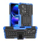 For Xiaomi Redmi Note 12 Pro+ 5G Tire Texture TPU + PC Phone Case with Holder(Blue) - 1