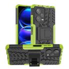 For Xiaomi Redmi Note 12 Pro+ 5G Tire Texture TPU + PC Phone Case with Holder(Green) - 1