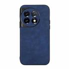 For OnePlus 11 Morocco Texture PU Phone Case(Blue) - 1