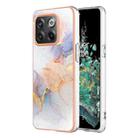 For OnePlus 10T 5G / Ace Pro Electroplating IMD TPU Phone Case(White Marble) - 1