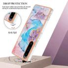 For Sony Xperia 1 IV Electroplating IMD TPU Phone Case(Blue Marble) - 3