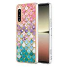 For Sony Xperia 5 IV Electroplating IMD TPU Phone Case(Colorful Scales) - 1