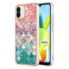 For Xiaomi Redmi A1 Electroplating IMD TPU Phone Case(Colorful Scales) - 1