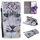 For Galaxy S20+ Painting Horizontal Flip Leather Case with Holder & Card Slot & Lanyard(White Leopard) - 1