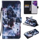 For Galaxy S20 Ultra Painting Horizontal Flip Leather Case with Holder & Card Slot & Lanyard(Magician) - 1