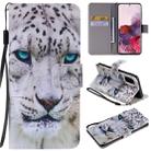 For Galaxy S20 Painting Horizontal Flip Leather Case with Holder & Card Slot & Lanyard(White Leopard) - 1