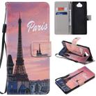 For Sony Xperia 20 Painting Horizontal Flip Leather Case with Holder & Card Slot & Lanyard(Eiffel Tower) - 1