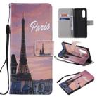 For Sony XZ5 Painting Horizontal Flip Leather Case with Holder & Card Slot & Lanyard(Eiffel Tower) - 1