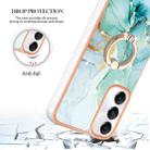 For Samsung Galaxy A05s Electroplating Marble IMD TPU Phone Case with Ring Holder(Green 003) - 4