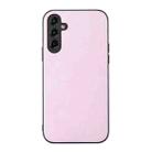 For Samsung Galaxy A24 4G Cowhide Texture PU Phone Case(Pink) - 1
