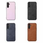 For Samsung Galaxy A24 4G Cowhide Texture PU Phone Case(Pink) - 3