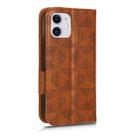 For iPhone 11 Symmetrical Triangle Leather Phone Case(Brown) - 3