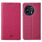 For One Plus 11 ViLi DMX Series Shockproof Magnetic Flip Leather Phone Case(Rose Red) - 1