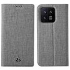 For Xiaomi 13 ViLi DMX Series Shockproof Magnetic Flip Leather Phone Case(Grey) - 1