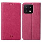 For Xiaomi 13 ViLi DMX Series Shockproof Magnetic Flip Leather Phone Case(Rose Red) - 1