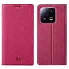 For Xiaomi 13 Pro ViLi DMX Series Shockproof Magnetic Flip Leather Phone Case(Rose Red) - 1