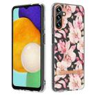 For Samsung Galaxy A54 5G Flowers and Plants Series IMD TPU Phone Case(Pink Gardenia) - 1