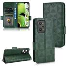 For Realme GT Neo2 Symmetrical Triangle Leather Phone Case(Green) - 1