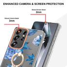 For Samsung Galaxy S25 Ultra 5G Flowers and Plants Series IMD TPU Phone Case with Ring Holder(Orchid Peony) - 3