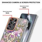 For Samsung Galaxy S25 Ultra 5G Flowers and Plants Series IMD TPU Phone Case with Ring Holder(Purple Peony) - 3