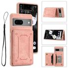 For Google Pixel 7 5G Dream Magnetic Back Cover Card Wallet Phone Case(Pink) - 1