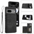 For Google Pixel 7 5G Dream Magnetic Back Cover Card Wallet Phone Case(Black) - 1