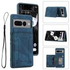 For Google Pixel 7 Pro 5G Dream Magnetic Back Cover Card Wallet Phone Case(Blue) - 1