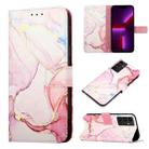 For Samsung Galaxy A34 5G PT003 Marble Pattern Flip Leather Phone Case(LS005) - 1