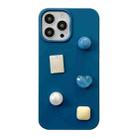 For iPhone 14 Pro Love Gem Degradable Phone Case(Blue) - 1