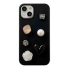 For iPhone 14 Plus Love Gem Degradable Phone Case(Black) - 1