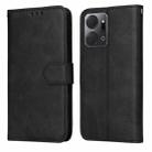 For Honor X7a Classic Calf Texture Flip Leather Phone Case(Black) - 1