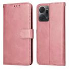 For Honor X7a Classic Calf Texture Flip Leather Phone Case(Rose Gold) - 1