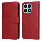 For Honor X8a Classic Calf Texture Flip Leather Phone Case(Red) - 1