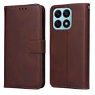 For Honor X8a Classic Calf Texture Flip Leather Phone Case(Brown) - 1