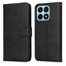 For Honor X8a Classic Calf Texture Flip Leather Phone Case(Black) - 1