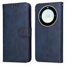 For Honor X9a/X40 5G/Magic5 Lite Classic Calf Texture Flip Leather Phone Case(Blue) - 1