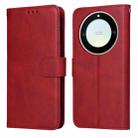 For Honor X9a/X40 5G/Magic5 Lite Classic Calf Texture Flip Leather Phone Case(Red) - 1