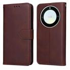 For Honor X9a/X40 5G/Magic5 Lite Classic Calf Texture Flip Leather Phone Case(Brown) - 1