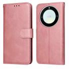 For Honor X9a/X40 5G/Magic5 Lite Classic Calf Texture Flip Leather Phone Case(Rose Gold) - 1