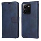 For vivo V25 5G/V25e 4G/X80 Lite Classic Calf Texture Flip Leather Phone Case(Blue) - 1