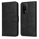 For Xiaomi Redmi K60/K60 Pro Classic Calf Texture Flip Leather Phone Case(Black) - 1
