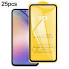 For Samsung Galaxy A54 25pcs 9D Full Glue Full Screen Tempered Glass Film - 1