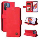 For Xiaomi Redmi 11A 4G/12C Skin Feel Life Tree Metal Button Leather Phone Case(Red) - 1