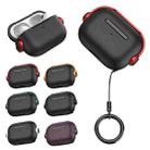 For AirPods 3 Wireless Earphones TPU Protective Case(Black Red) - 2
