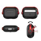 For AirPods 3 Wireless Earphones TPU Protective Case(Black Red) - 3
