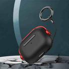 For AirPods 3 Wireless Earphones TPU Protective Case(Black Red) - 5